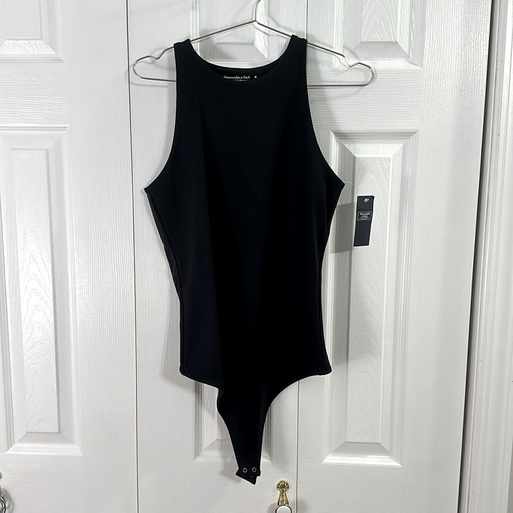 A&F Black High Neck Bodysuit